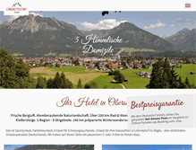 Tablet Screenshot of oberstdorf-hotels.de